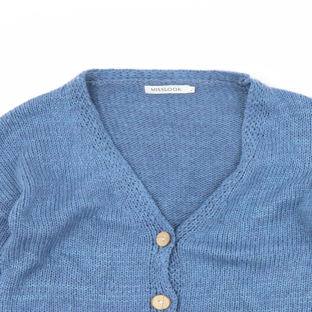 MissLook Womens Blue   Cardigan Jumper Size S