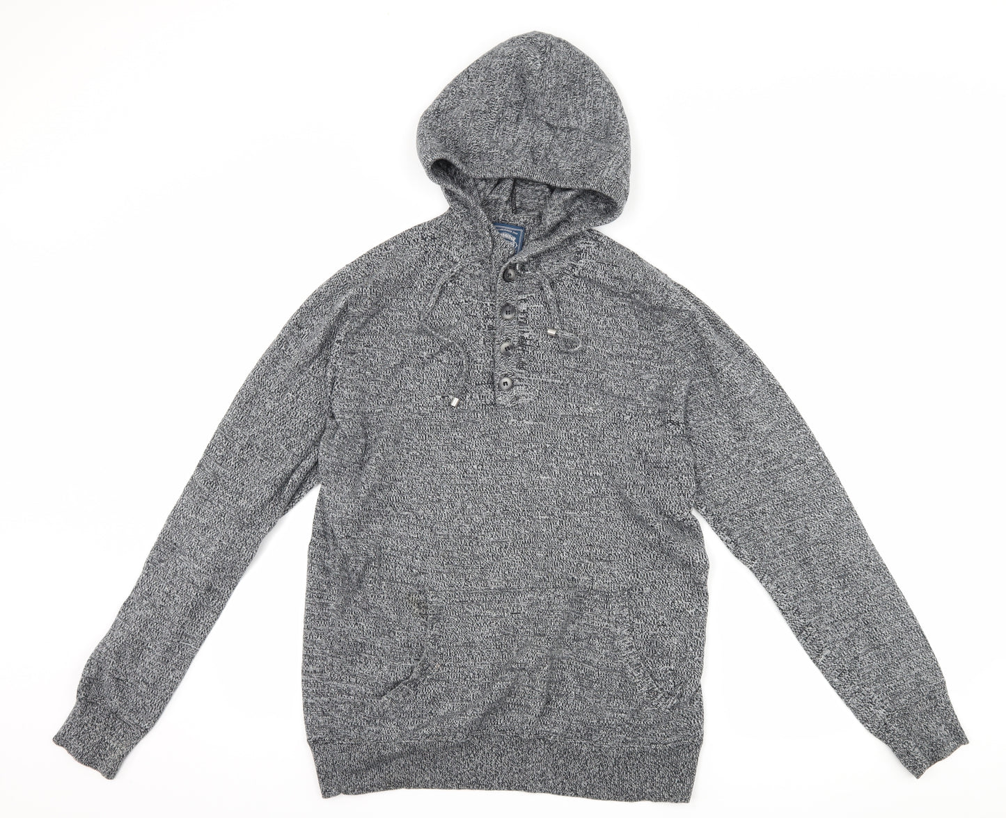 Cambridge Mens Grey   Pullover Hoodie Size M