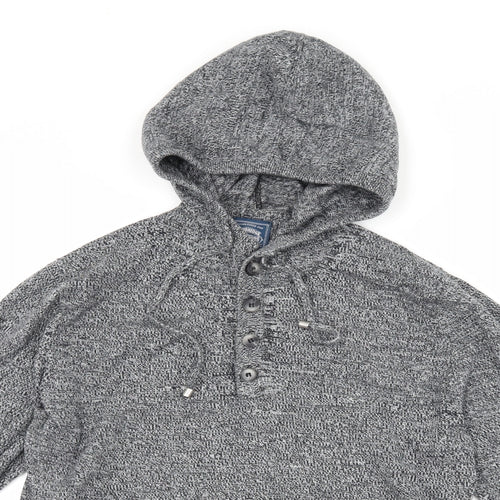 Cambridge Mens Grey   Pullover Hoodie Size M