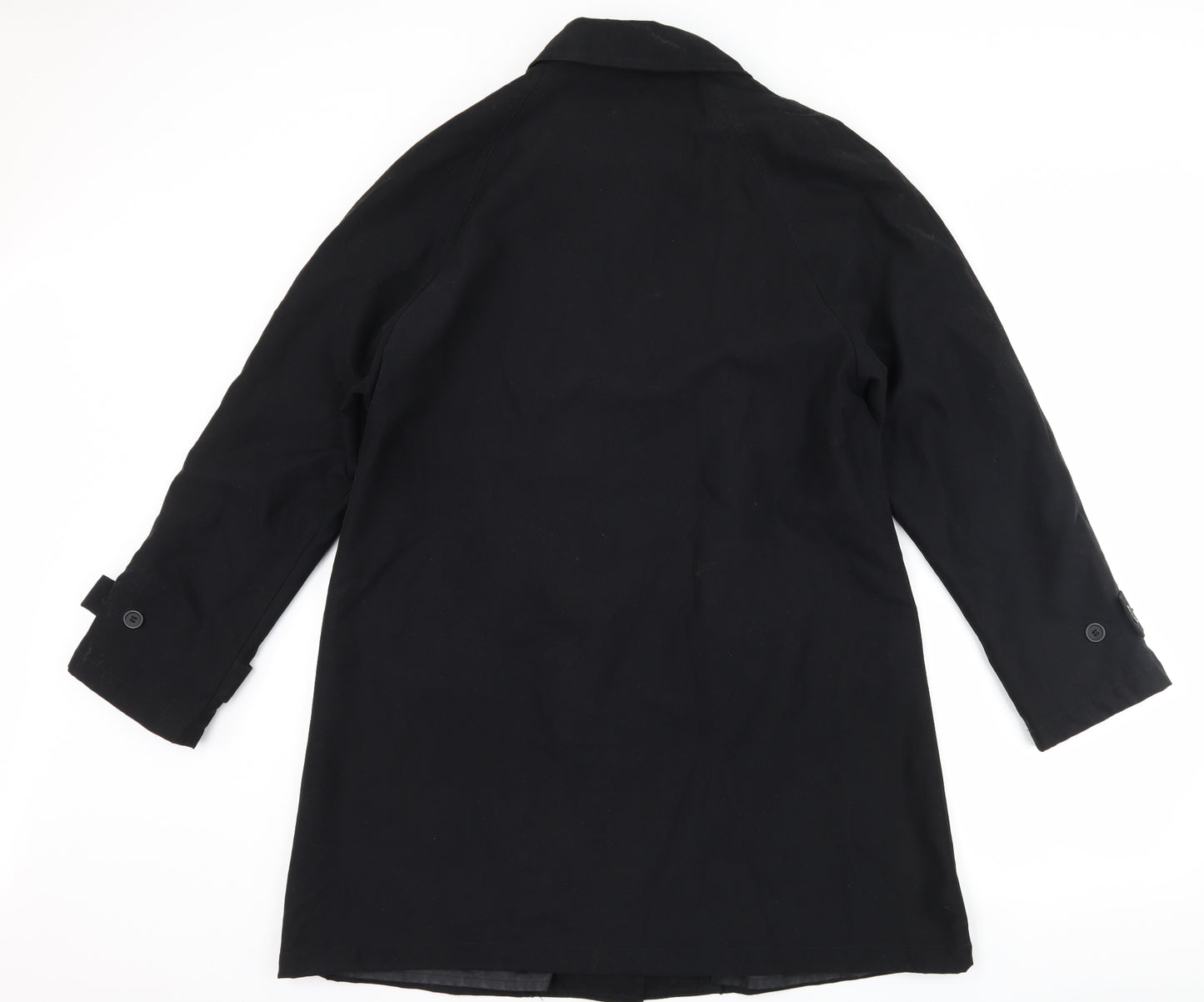 H&M Womens Black   Overcoat Coat Size 10