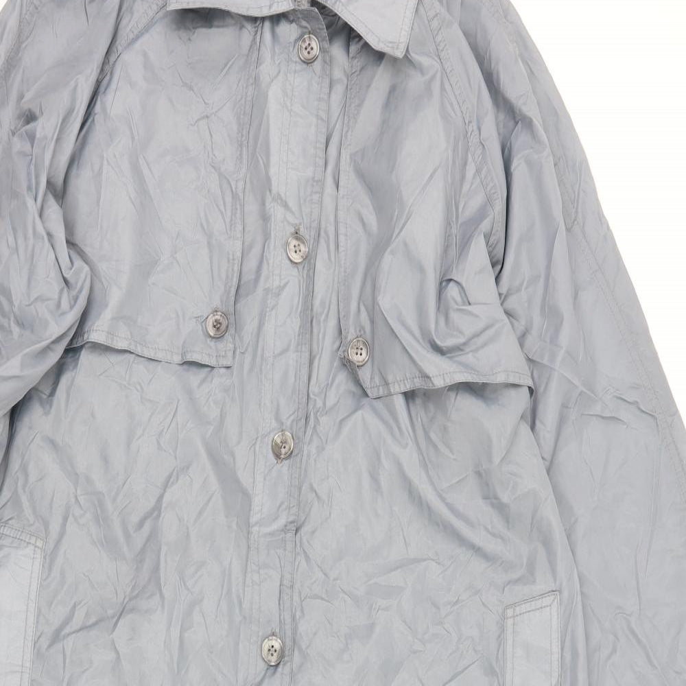 Preworn Womens Grey   Rain Coat Coat Size 16