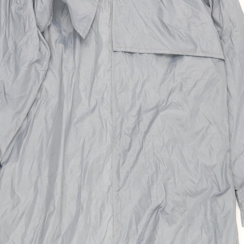 Preworn Womens Grey   Rain Coat Coat Size 16