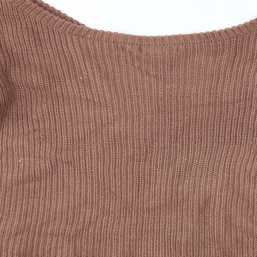 Misguided Womens Brown   Pullover Jumper Size M