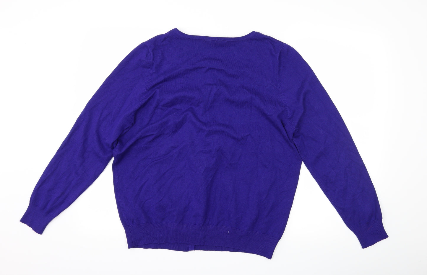 BHS Womens Blue   Cardigan Jumper Size 20