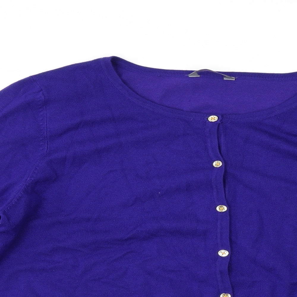 BHS Womens Blue   Cardigan Jumper Size 20