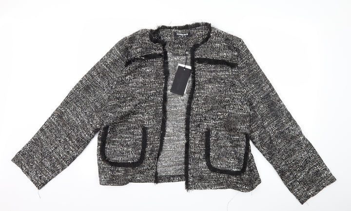 Fashion Union Womens Black   Jacket  Size 16