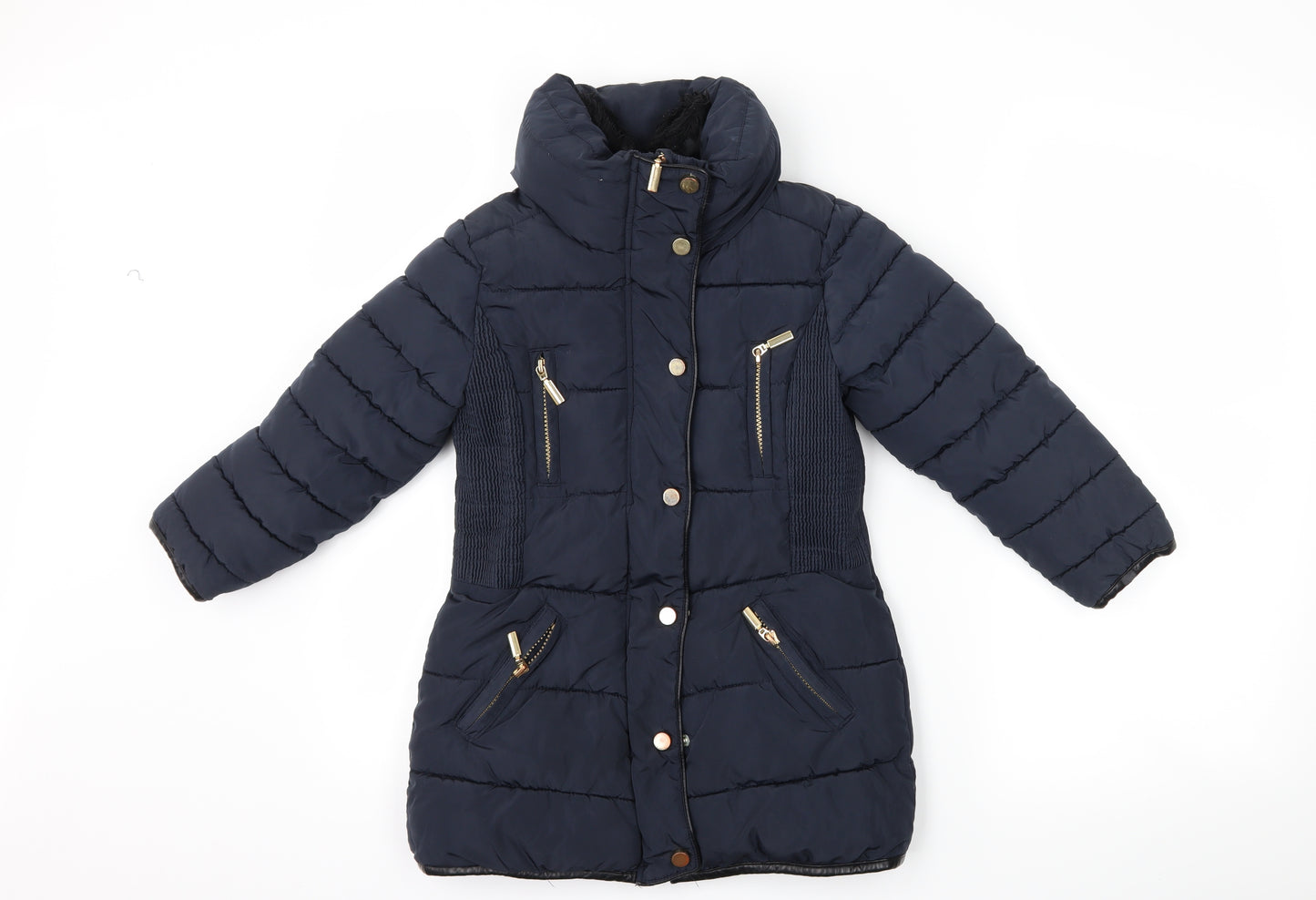 NEXT Girls Blue   Puffer Jacket Coat Size 6 Years