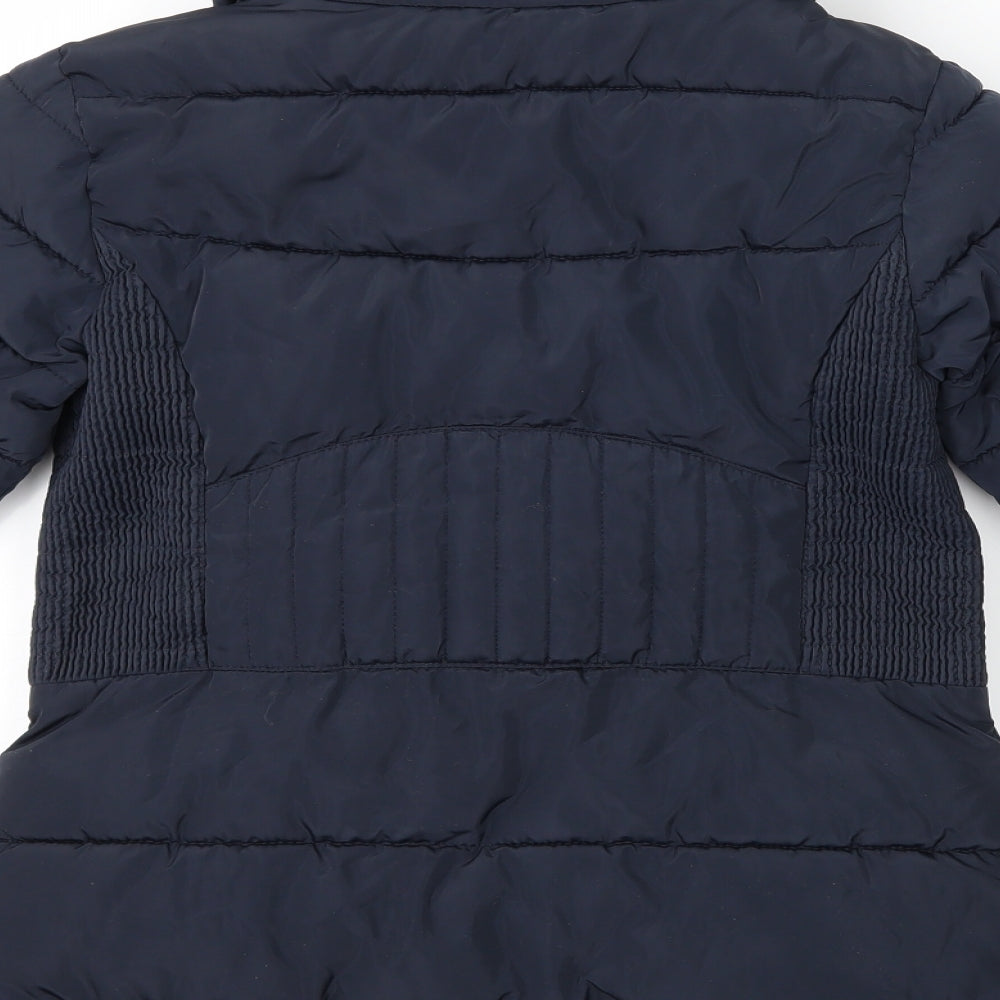 NEXT Girls Blue   Puffer Jacket Coat Size 6 Years