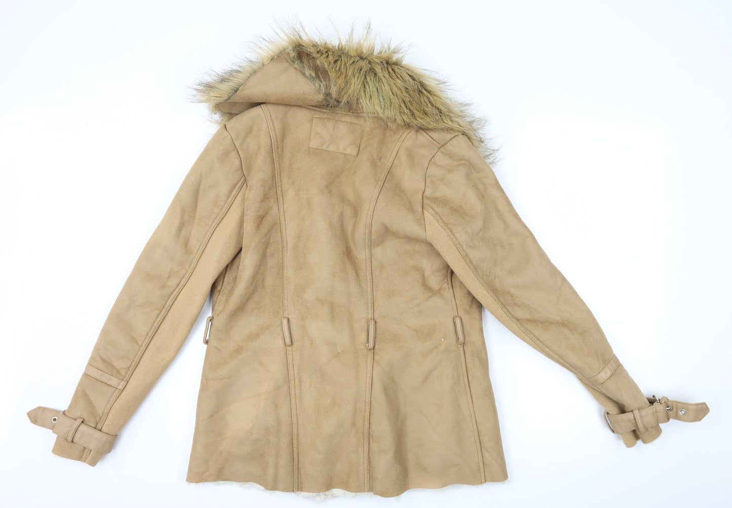 River Island Womens Brown   Overcoat Coat Size 12