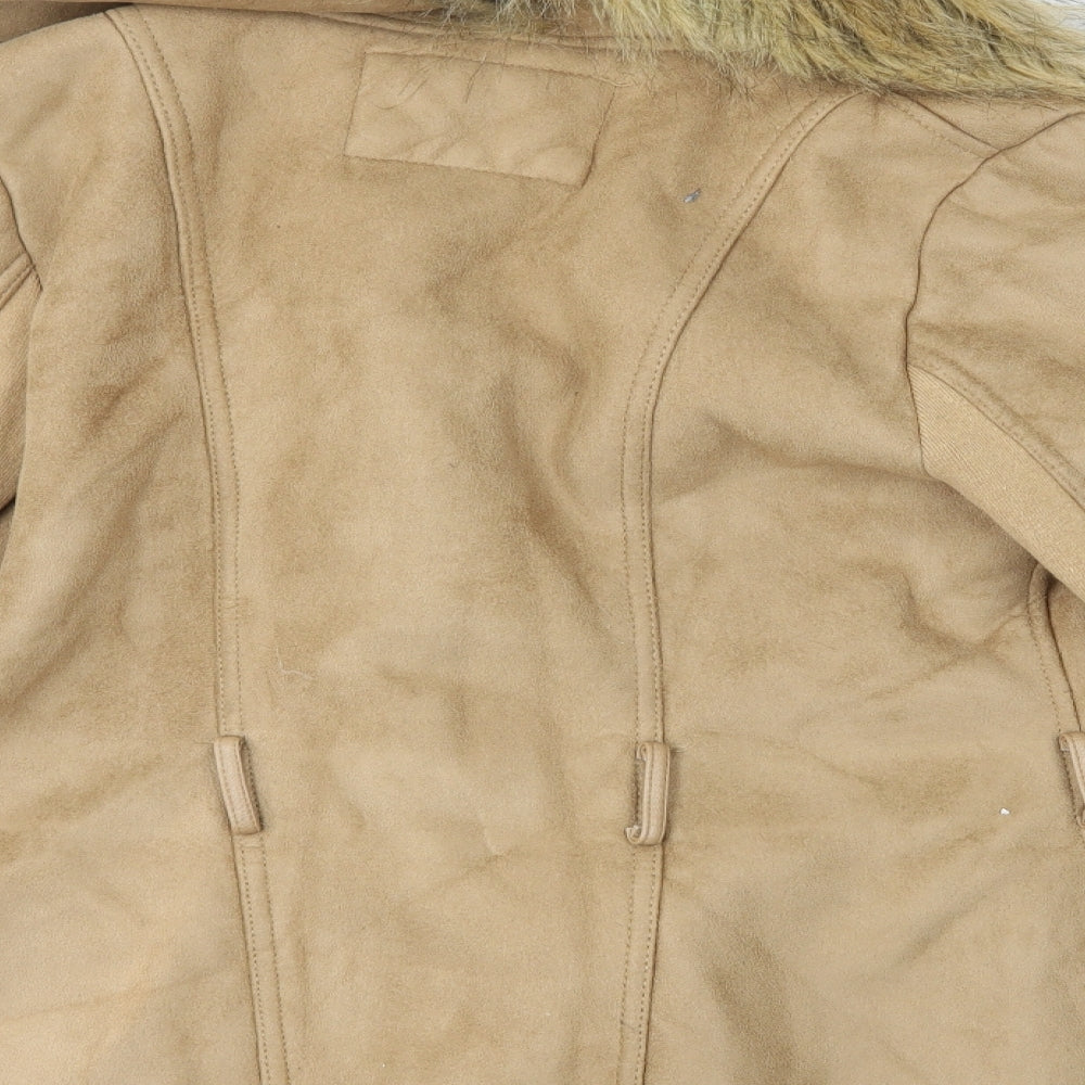 River Island Womens Brown   Overcoat Coat Size 12
