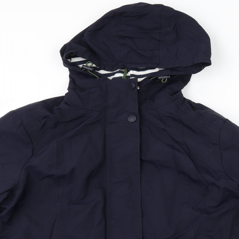 Per Una Womens Blue   Rain Coat Coat Size 12