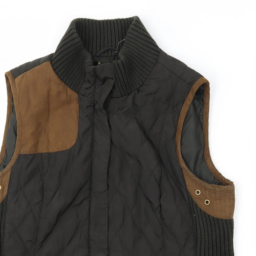 Zara Womens Black   Gilet Coat Size L