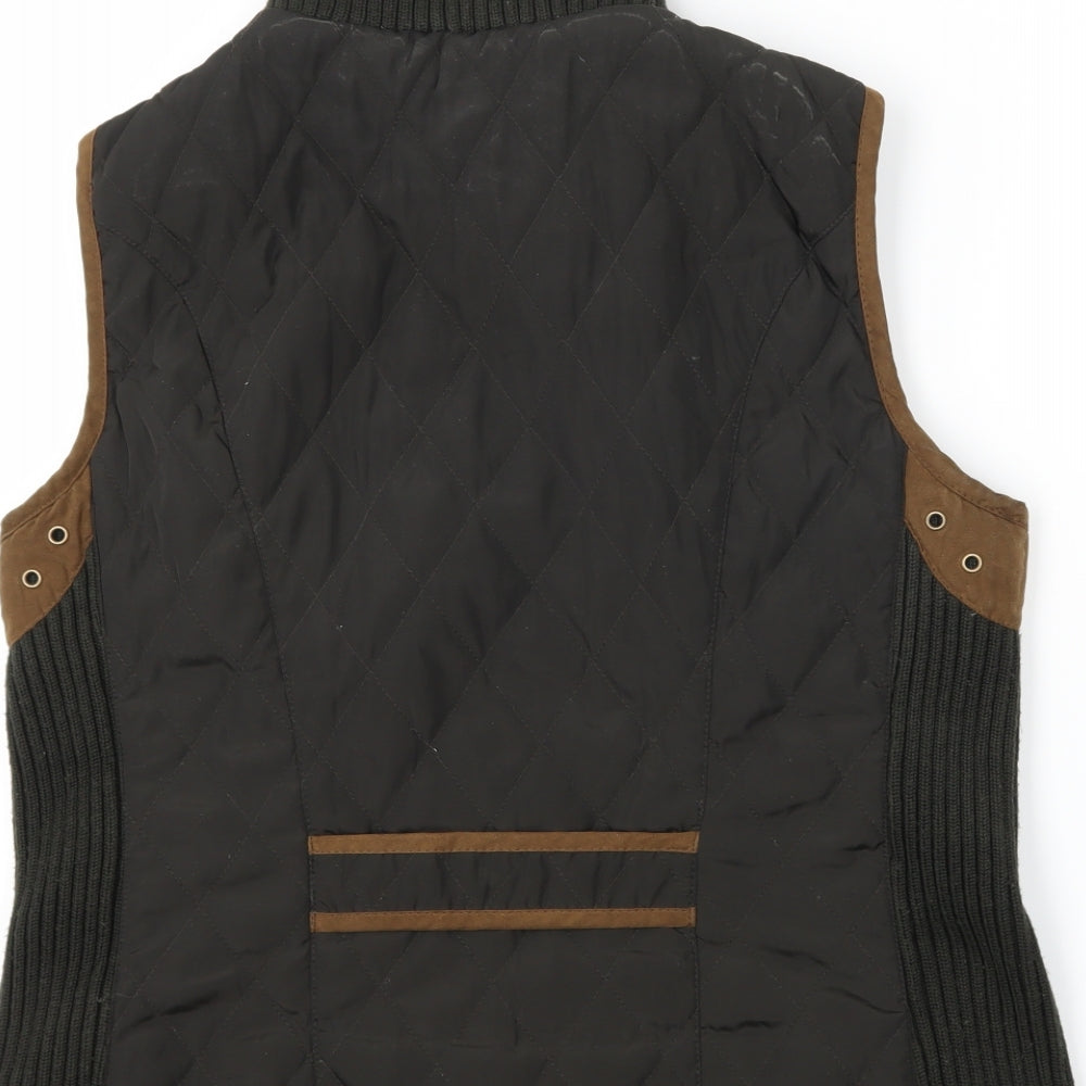 Zara Womens Black   Gilet Coat Size L