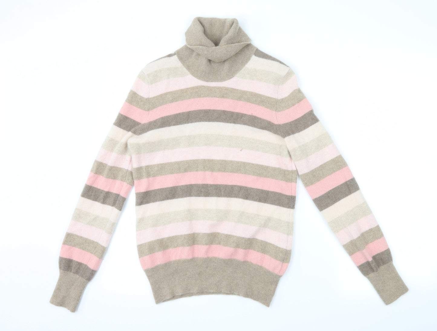 Marks and Spencer Womens Pink Striped  Pullover Jumper Size 12