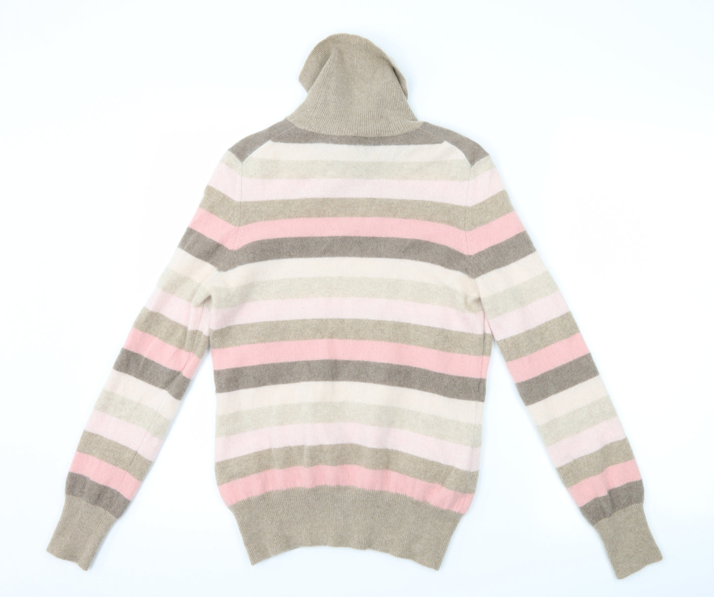 Marks and Spencer Womens Pink Striped  Pullover Jumper Size 12