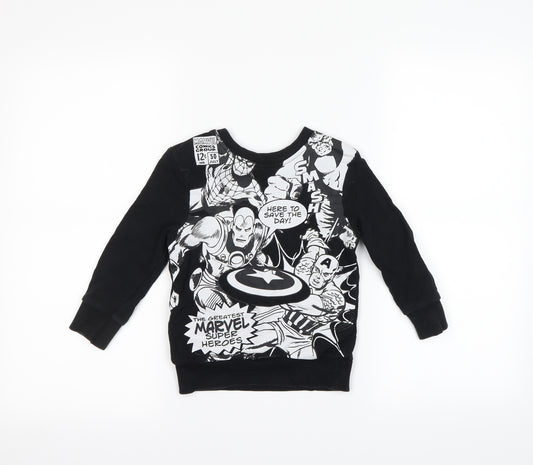 George  Girls Black   Pullover Jumper Size 2-3 Years