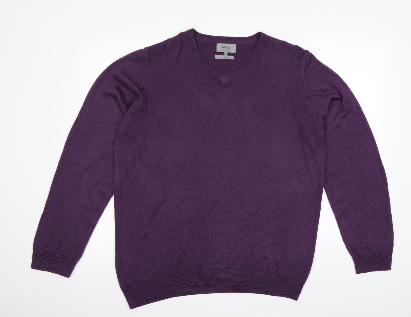 M&S  Mens Purple   Pullover Sweatshirt Size XL