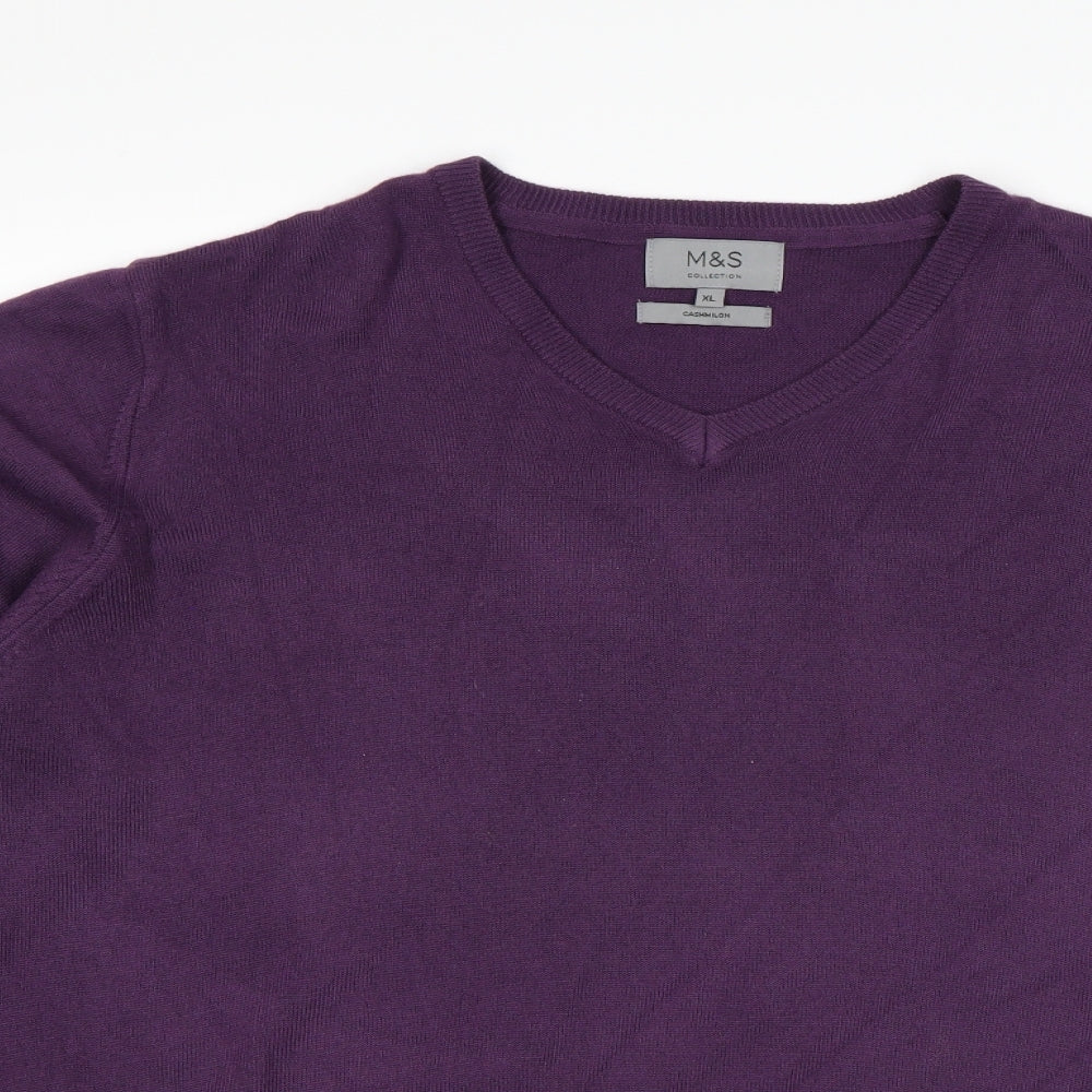 M&S  Mens Purple   Pullover Sweatshirt Size XL