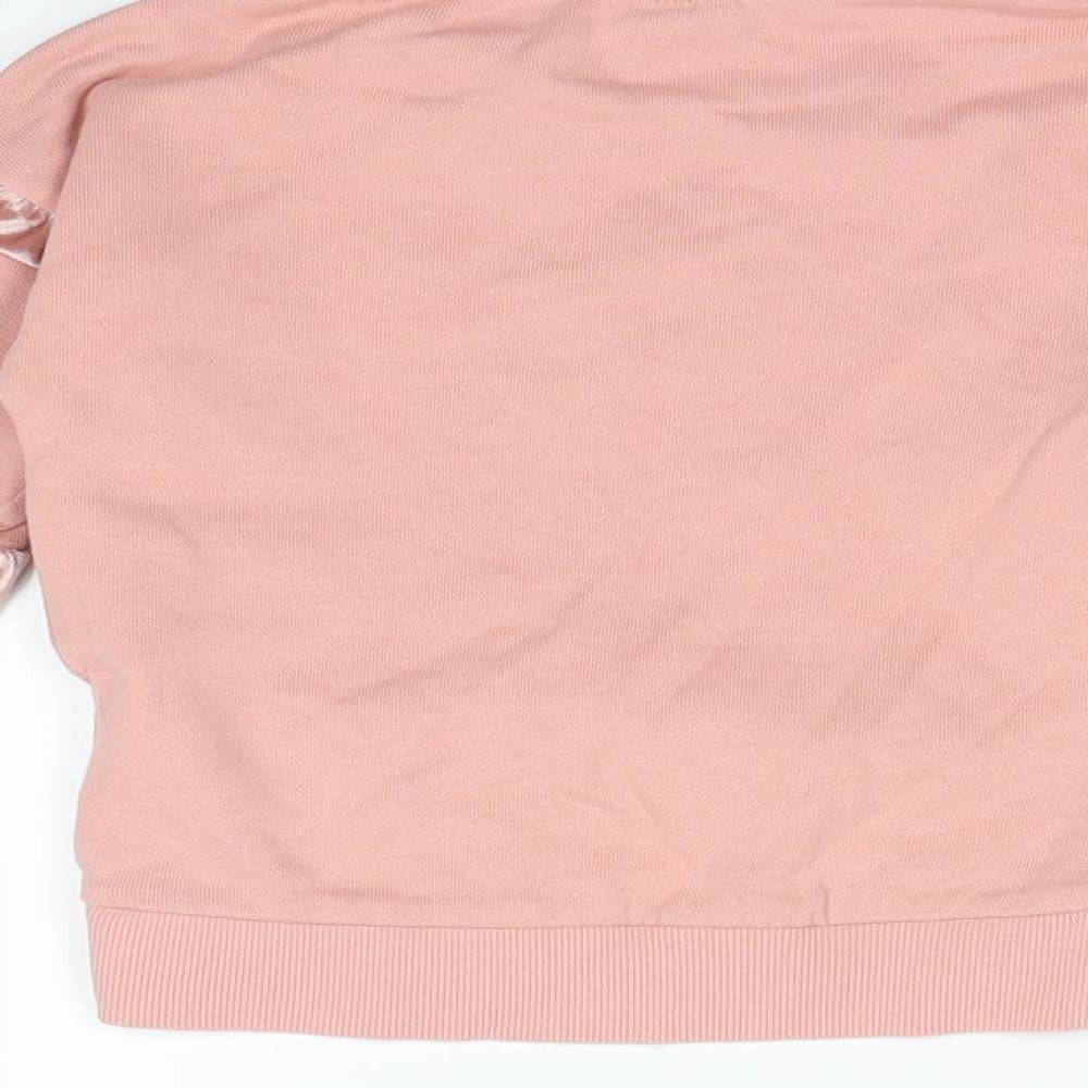 F&F Girls Pink Houndstooth  Pullover Jumper Size 3 Years