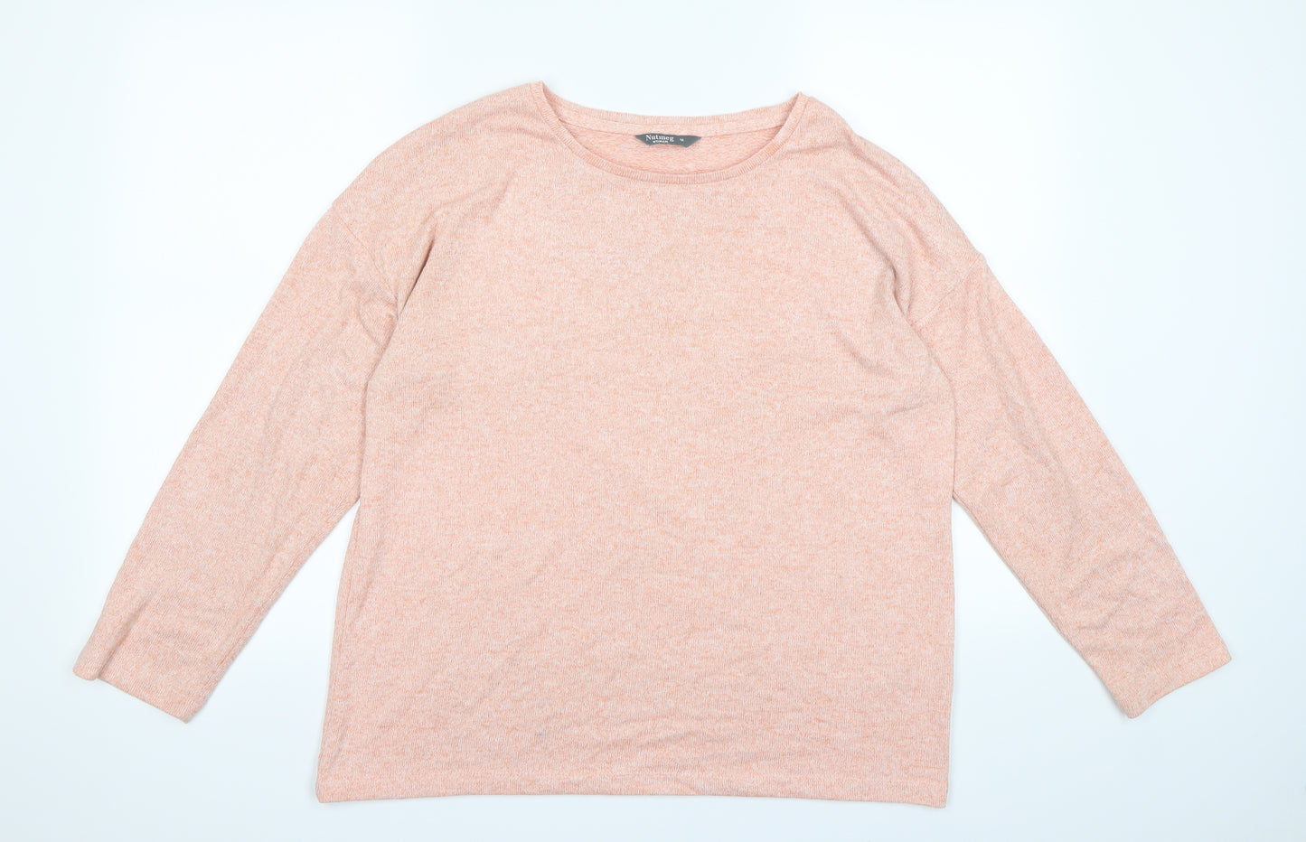 Nutmeg Womens Pink   Pullover Sweatshirt Size 12