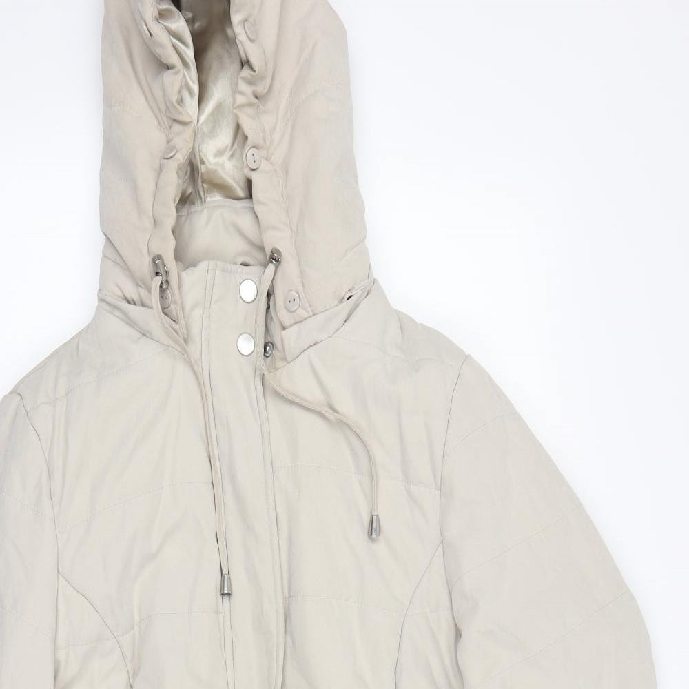 Roman Womens Beige   Rain Coat Coat Size 16