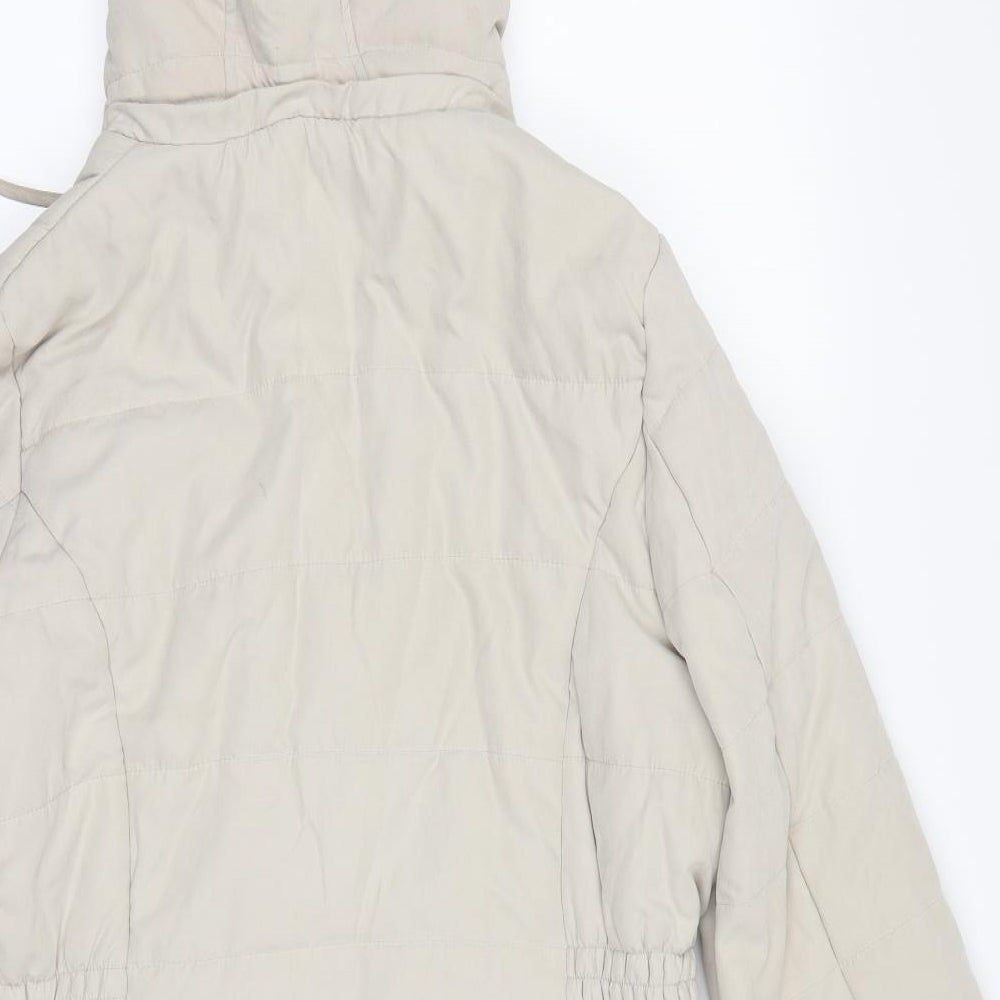 Roman Womens Beige   Rain Coat Coat Size 16