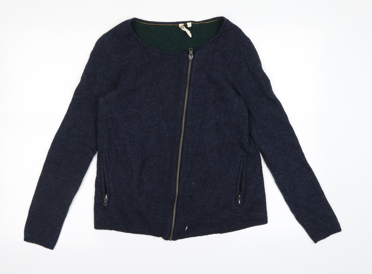 White Stuff Womens Blue   Full Zip Jumper Size 12