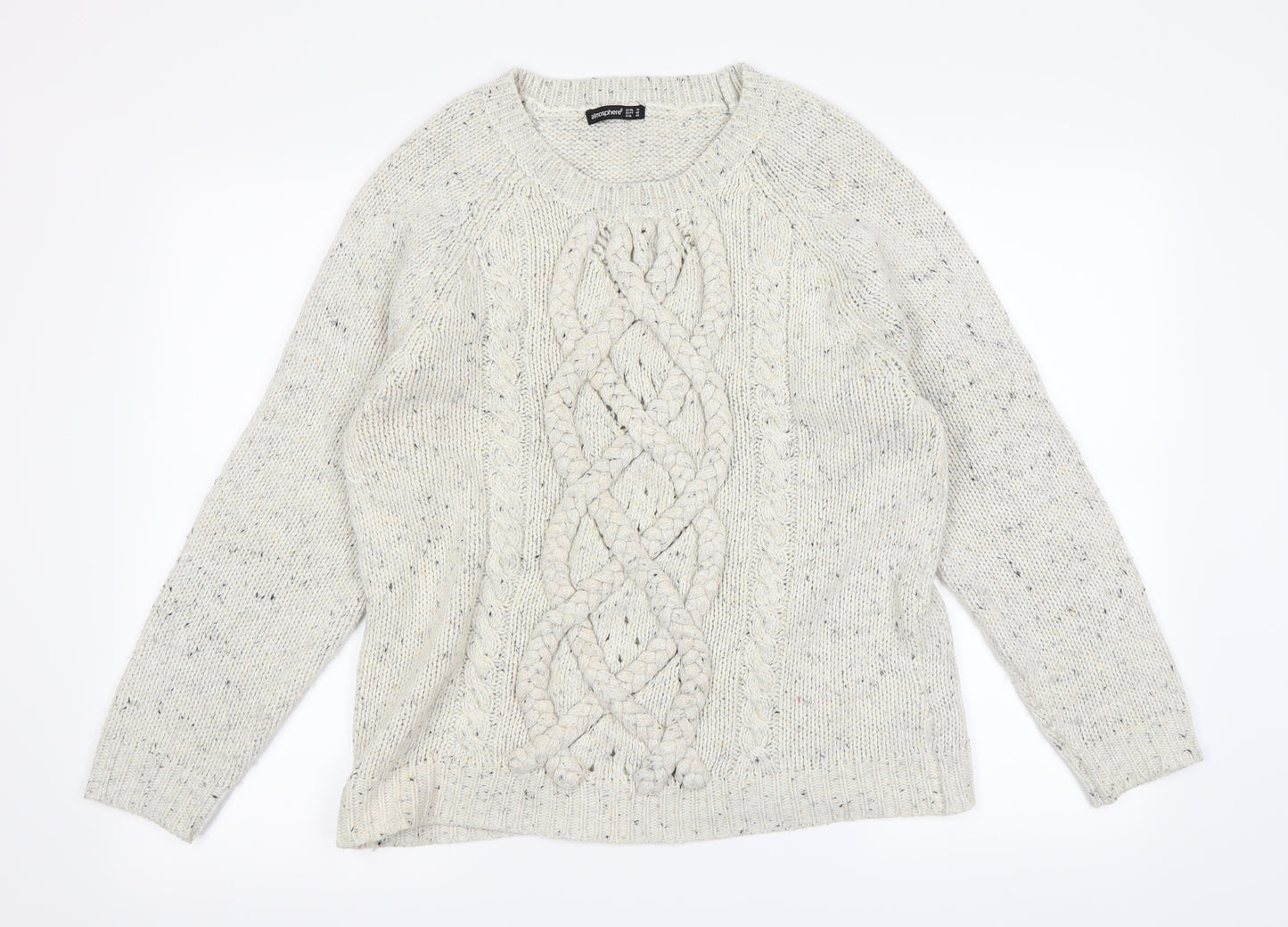 Primark Womens Beige Polka Dot  Pullover Jumper Size 18
