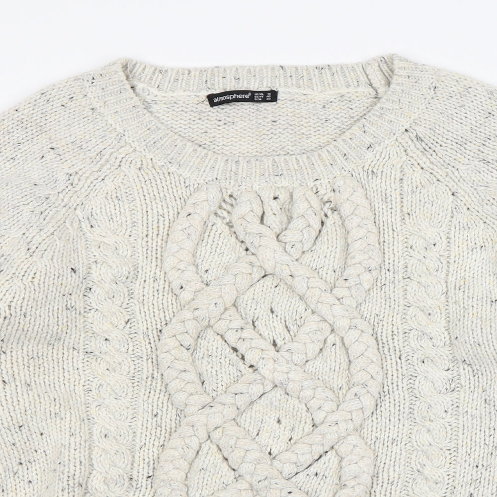Primark Womens Beige Polka Dot  Pullover Jumper Size 18