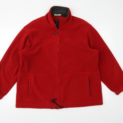 Marks and Spencer Womens Red  Fleece Jacket  Size 18