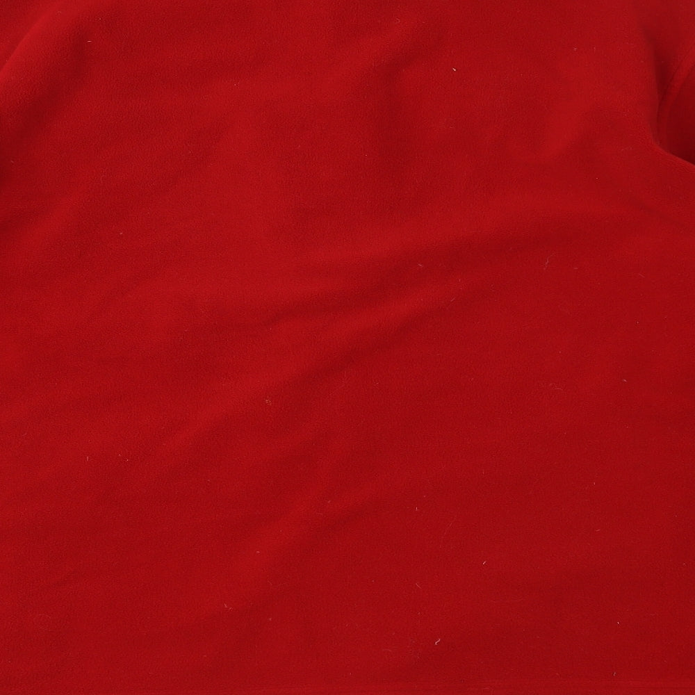 Marks and Spencer Womens Red  Fleece Jacket  Size 18