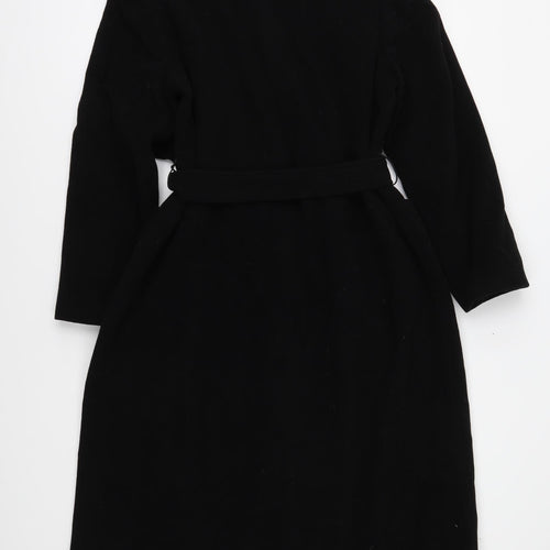 Dorothy Perkins Womens Black   Overcoat Coat Size 14