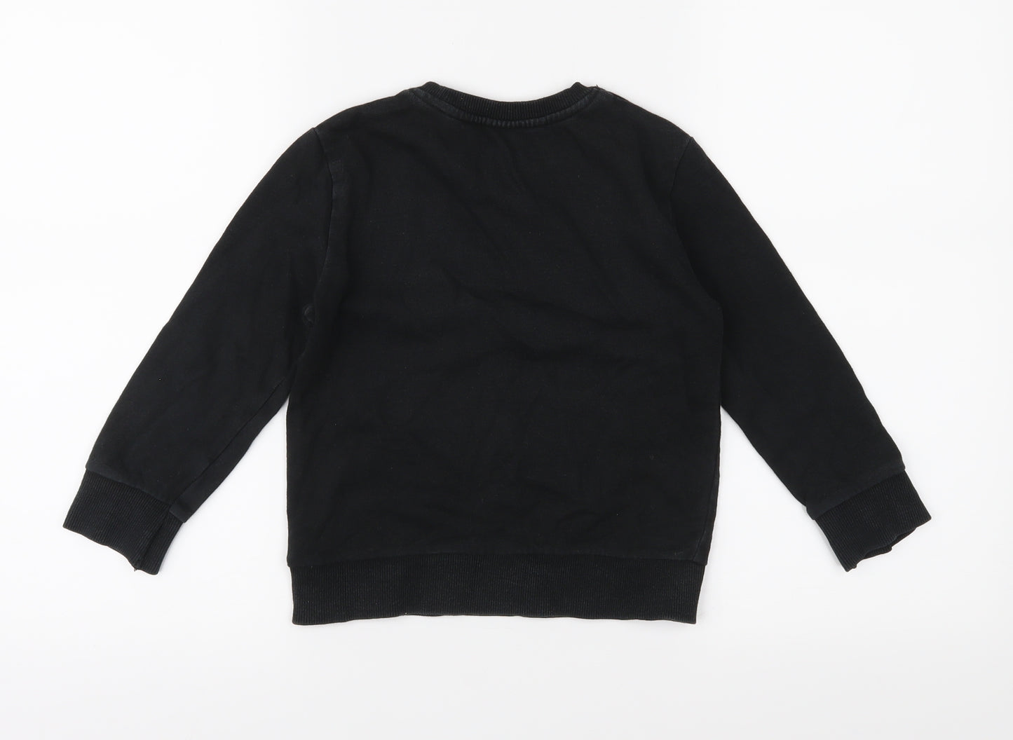 Marvel Boys Black  Jersey Pullover Sweatshirt Size 4-5 Years
