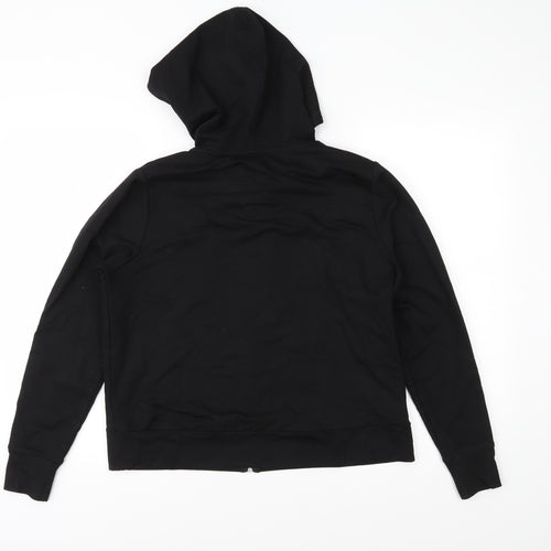 Marks and Spencer Womens Black   Full Zip Hoodie Size 14