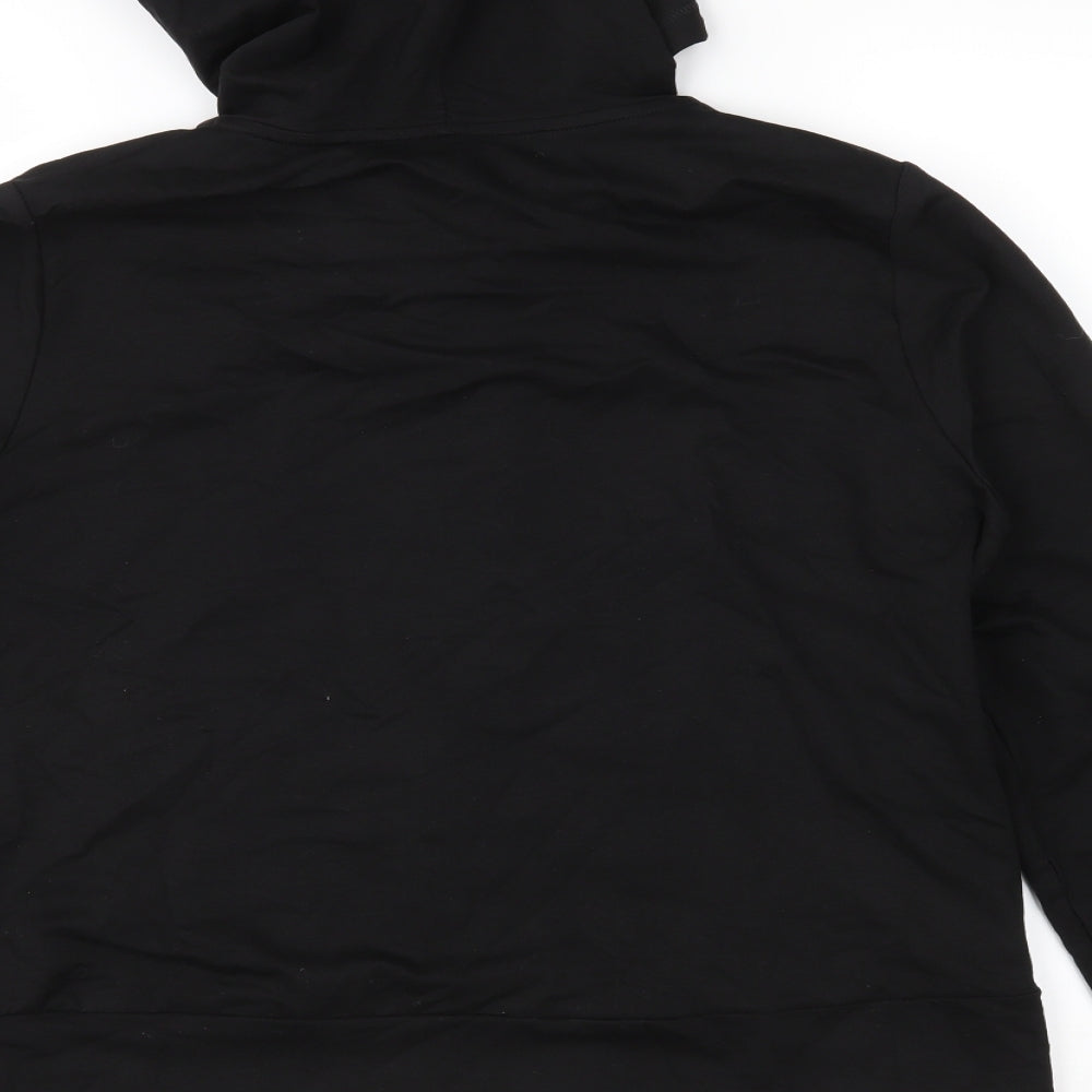 Marks and Spencer Womens Black   Full Zip Hoodie Size 14