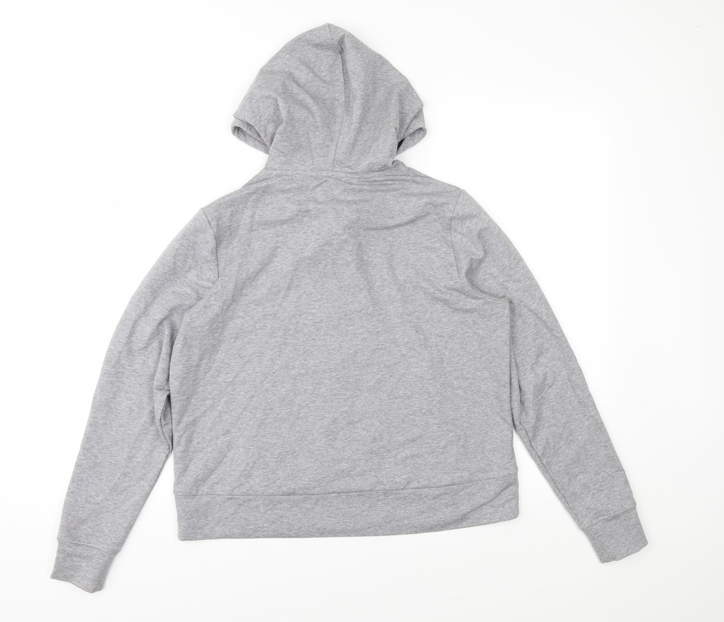 Marks and Spencer Womens Grey  Jersey Full Zip Hoodie Size 14