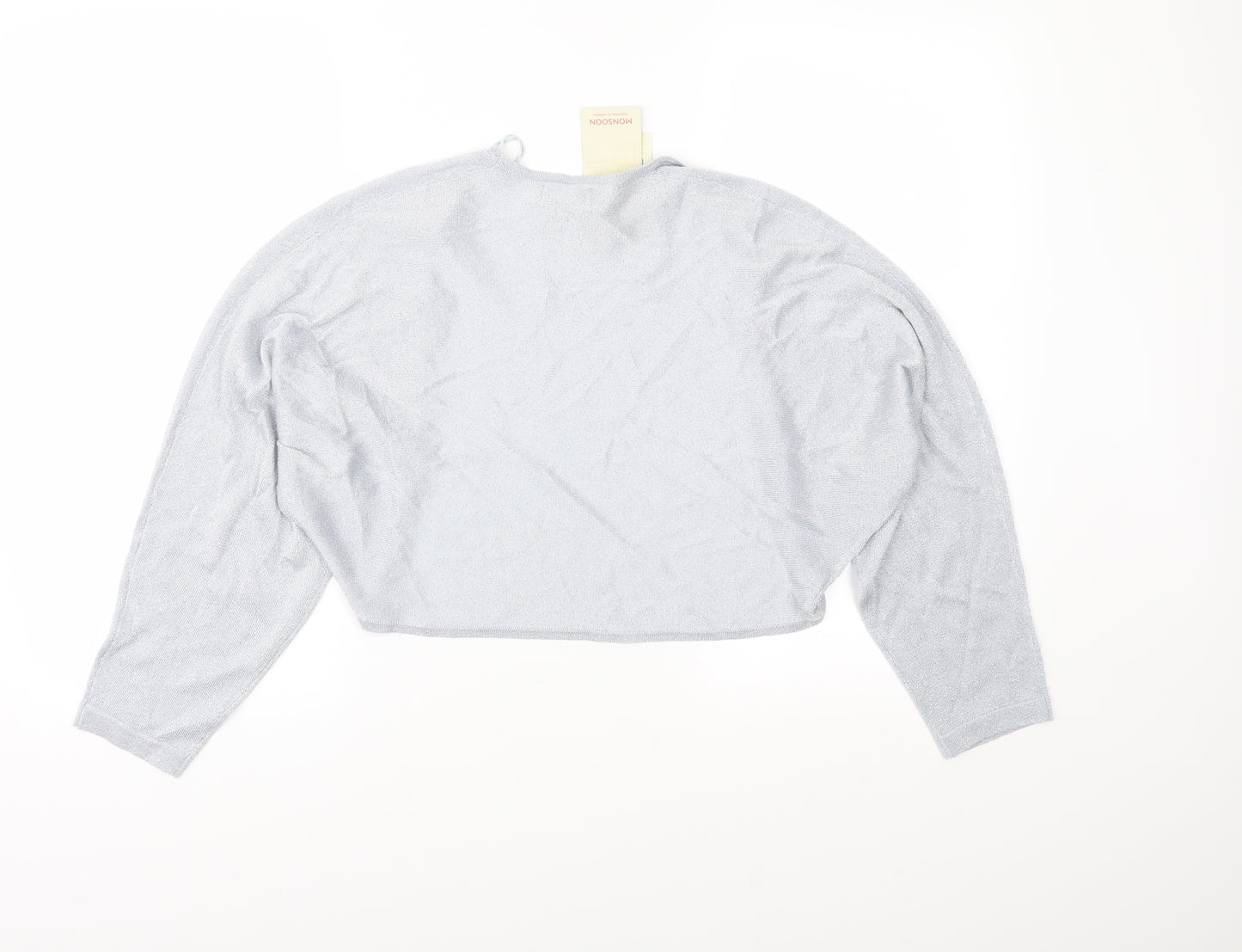Monsoon Womens Blue  Knit Shrug Jumper Size M