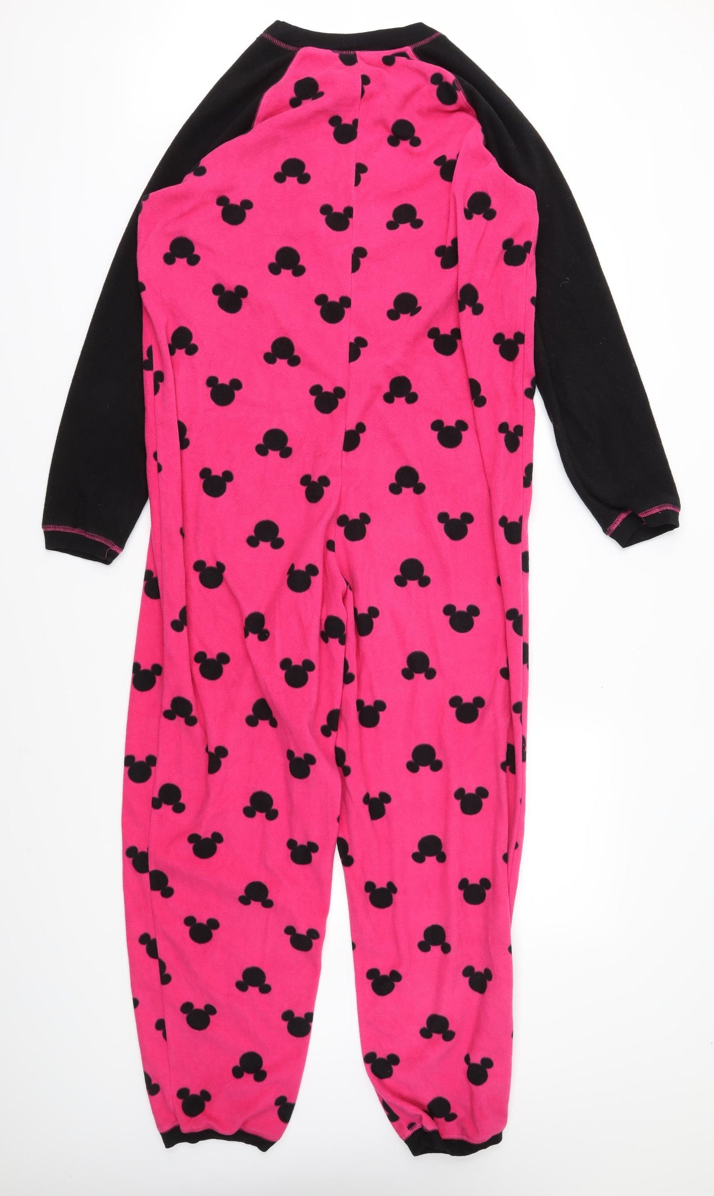 George Womens Pink Animal Print Fleece  One Piece Size M  - Mickey Mouse