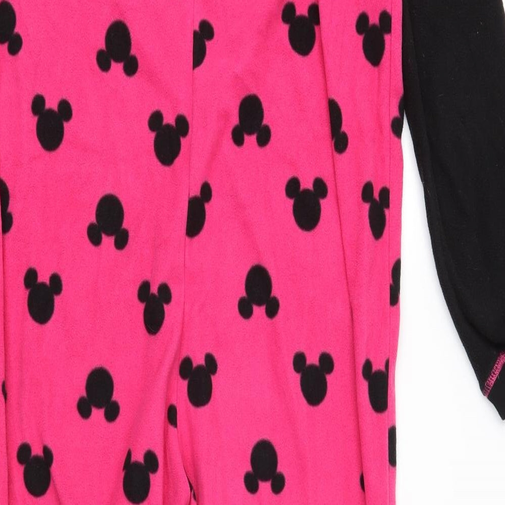 George Womens Pink Animal Print Fleece  One Piece Size M  - Mickey Mouse
