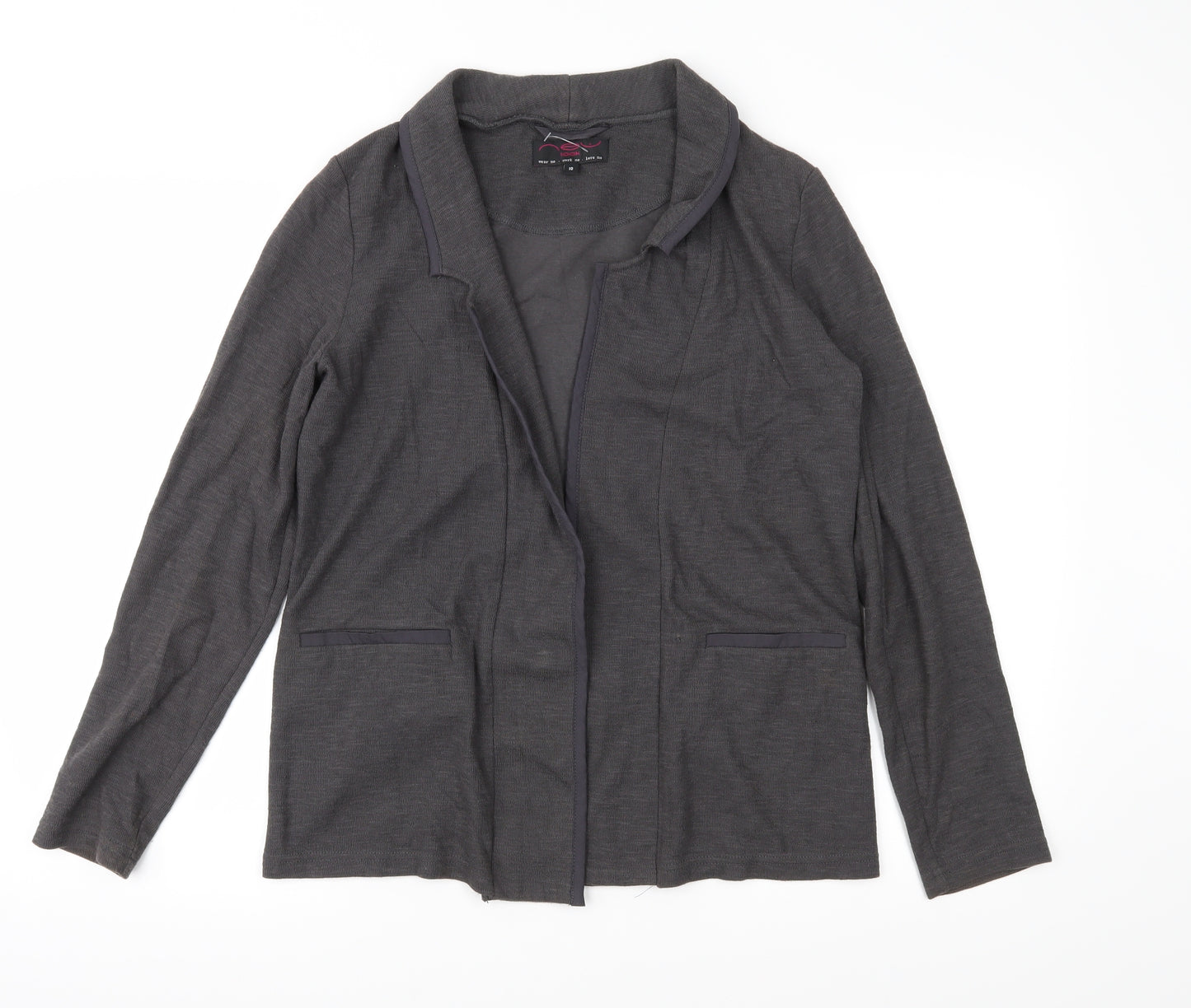 New Look Womens Grey  Jersey Jacket  Size 10