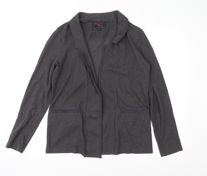 New Look Womens Grey  Jersey Jacket  Size 10