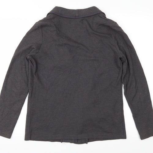 New Look Womens Grey  Jersey Jacket  Size 10