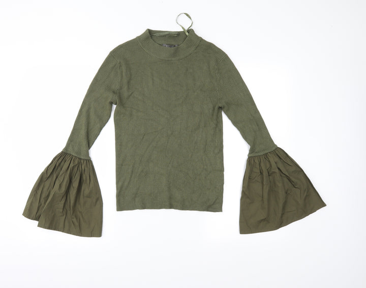 Primark Womens Green  Knit Pullover Jumper Size M
