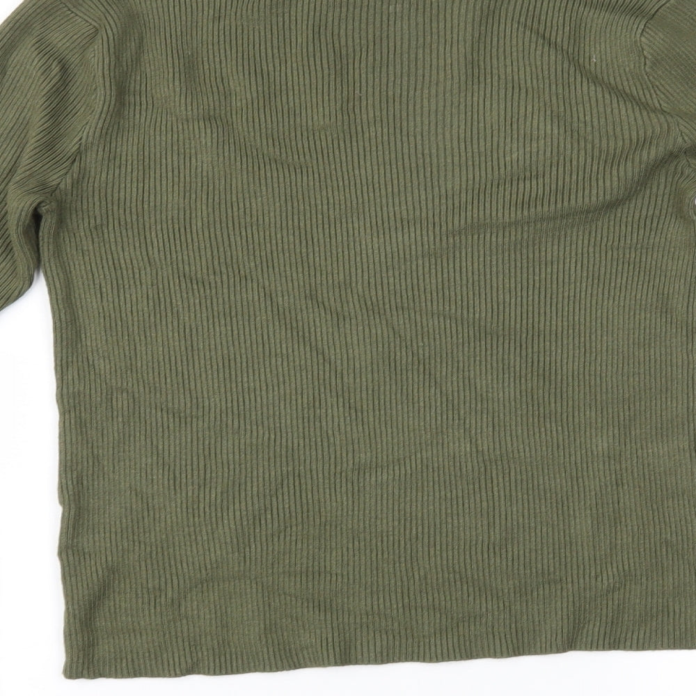Primark Womens Green  Knit Pullover Jumper Size M