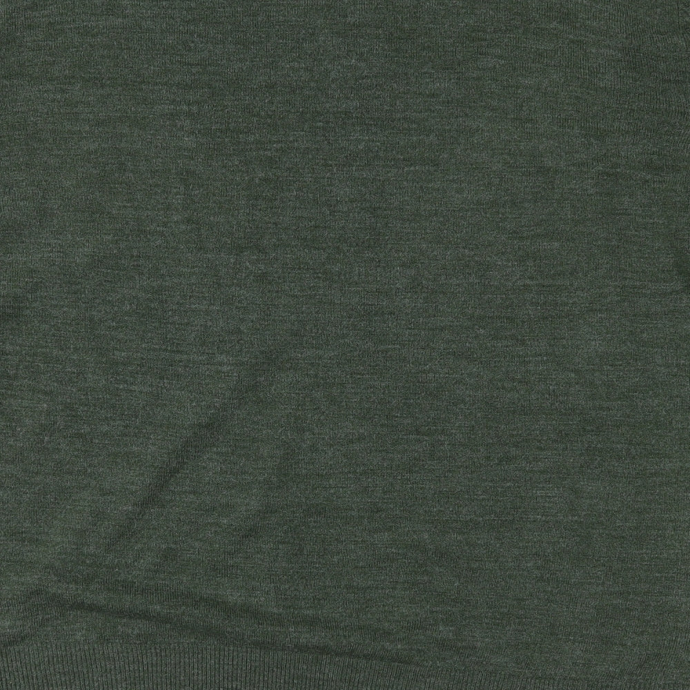Peacocks Mens Green  Knit Pullover Jumper Size 2XL