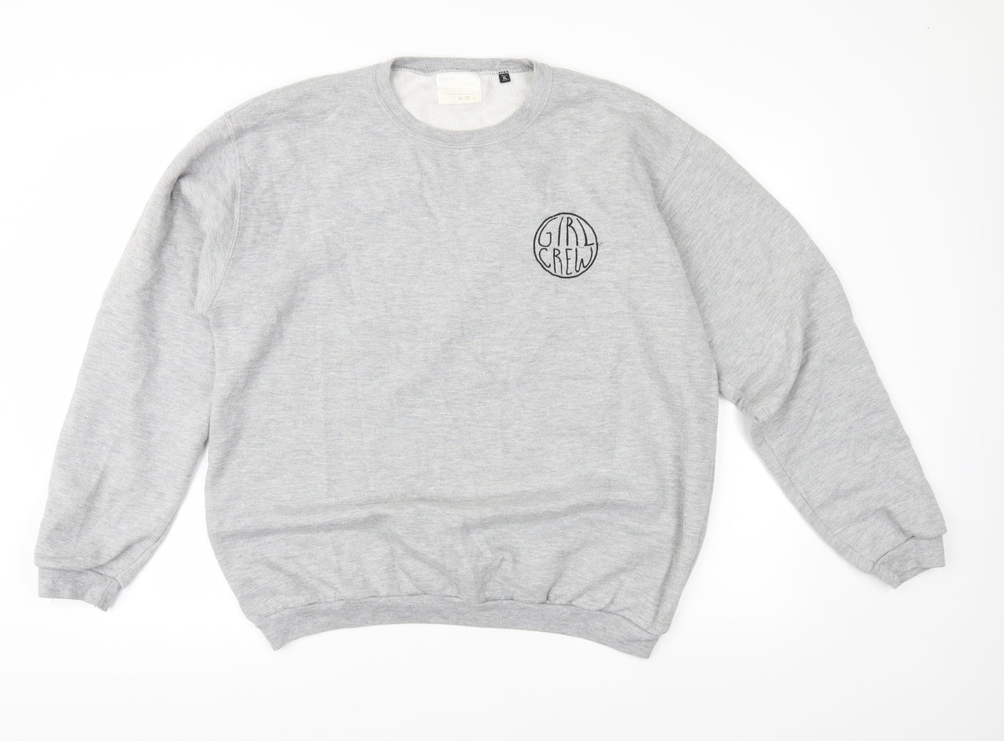 Sparks & Daughters Womens Grey  Jersey Pullover Sweatshirt Size XL