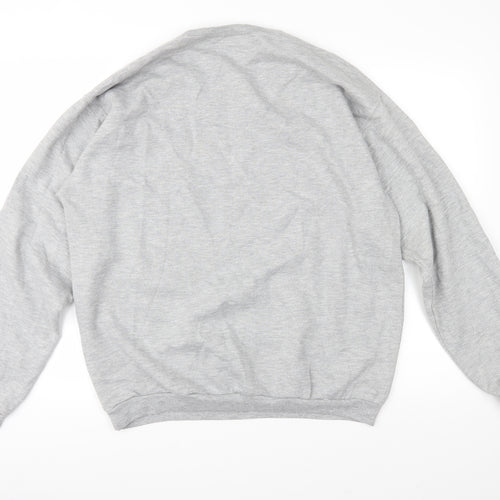 Sparks & Daughters Womens Grey  Jersey Pullover Sweatshirt Size XL