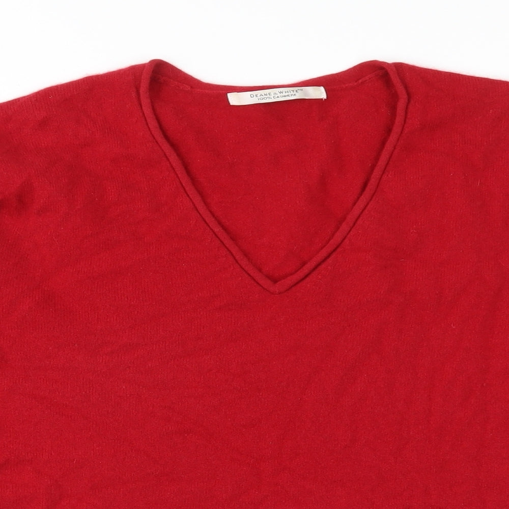 Deane & White Womens Red  Knit Pullover Jumper Size M