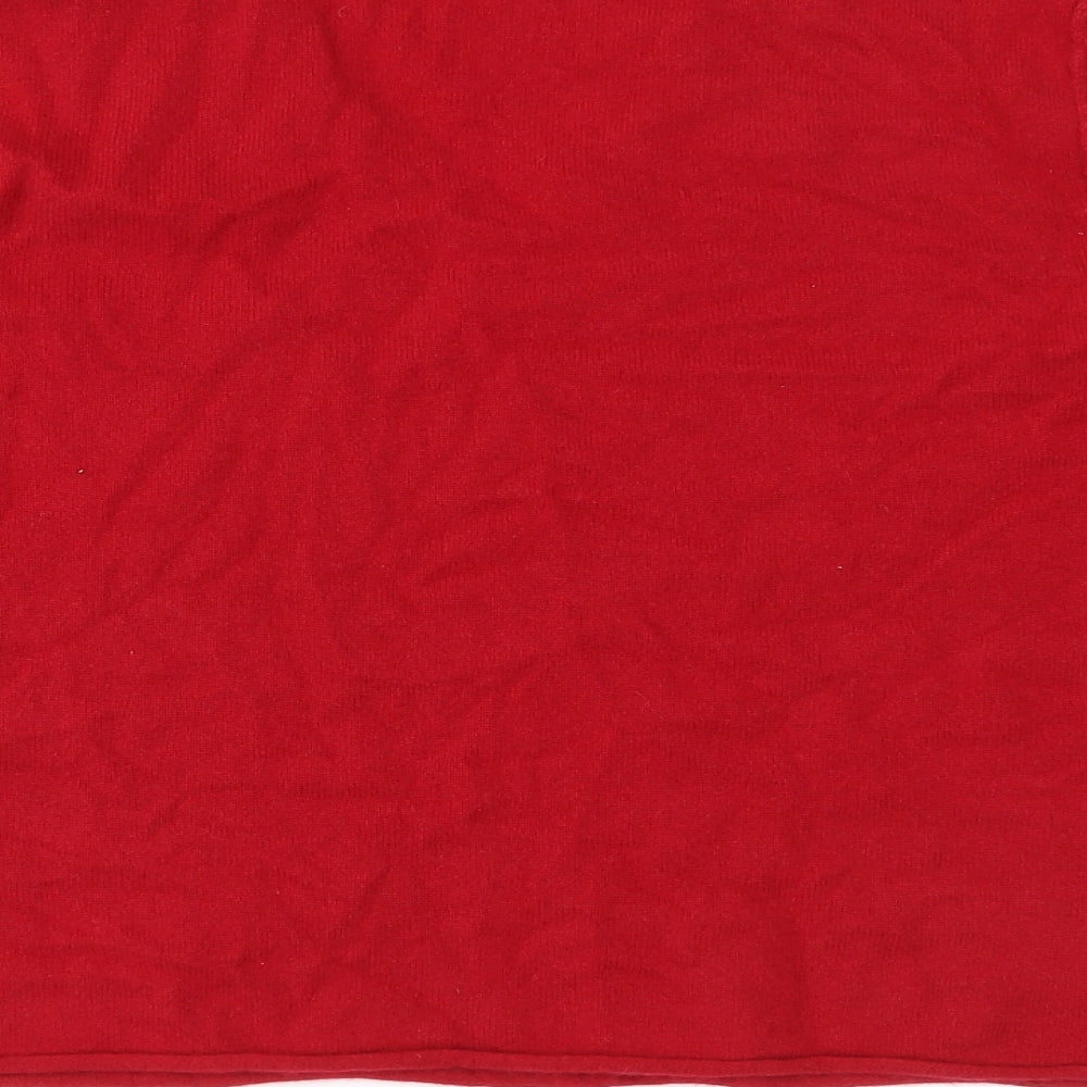 Deane & White Womens Red  Knit Pullover Jumper Size M