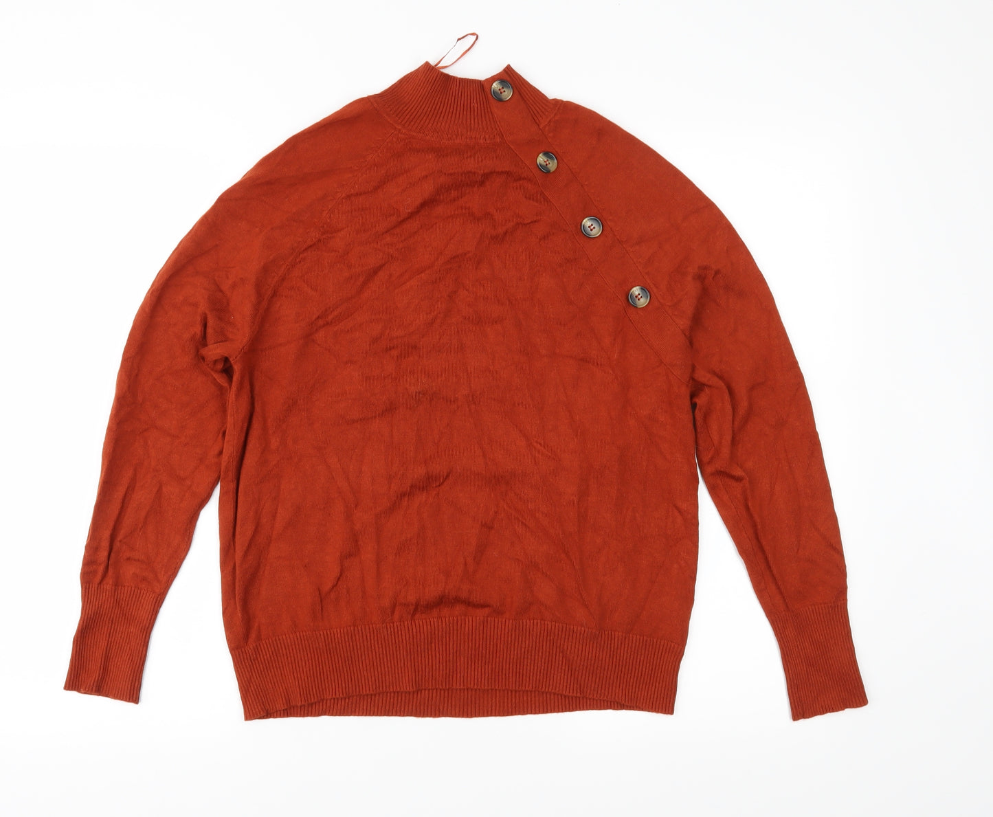 M&Co Womens Brown  Knit Pullover Jumper Size 12